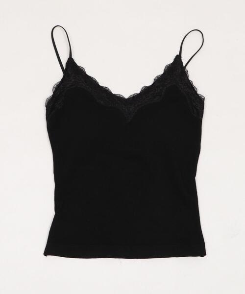 dispark（ディスパーク）の「DISPARK/【26年春夏新作】カップ付き Vネックレースキャミソール（キャミソール・レディース・ホワイト/ブラック・FREE）」の13枚目の写真
