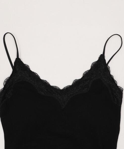 dispark（ディスパーク）の「DISPARK/【26年春夏新作】カップ付き Vネックレースキャミソール（キャミソール・レディース・ホワイト/ブラック・FREE）」の15枚目の写真