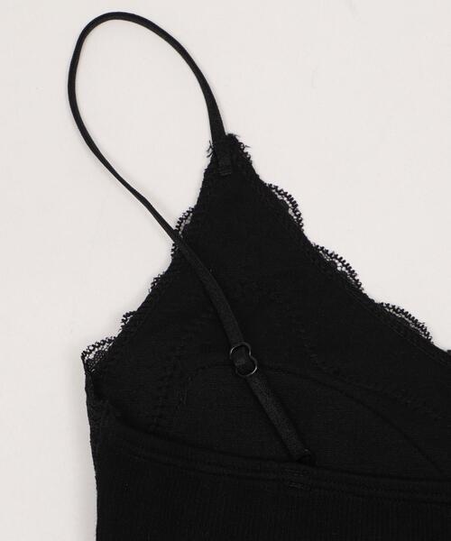 dispark（ディスパーク）の「DISPARK/【26年春夏新作】カップ付き Vネックレースキャミソール（キャミソール・レディース・ホワイト/ブラック・FREE）」の17枚目の写真