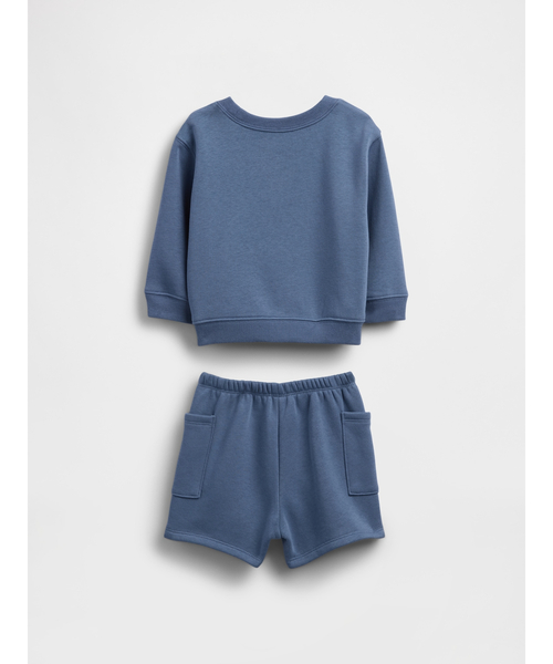 GAP(ギャップ)の「ヴィンテージソフト くまさんポケット コーデセット (ベビー)(セットアップ・キッズ・ブルー・90cm/80cm/70cm/60cm)」の2枚目の写真