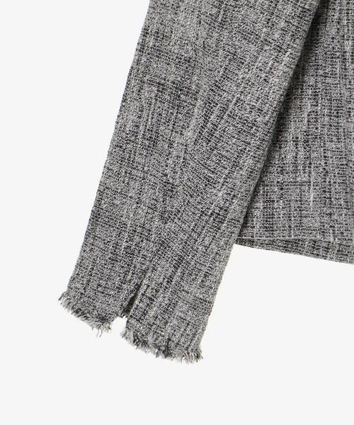 le.coeur blanc（ルクールブラン）の「ツイードフリンジノーカラージャケット（ノーカラージャケット・レディース・ブラック系その他・38）」の19枚目の写真