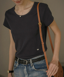 KNOWNBETTER（ノウンベター）の「Floral eyelet romantic T-shirt_Navy（Tシャツ/カットソー）」