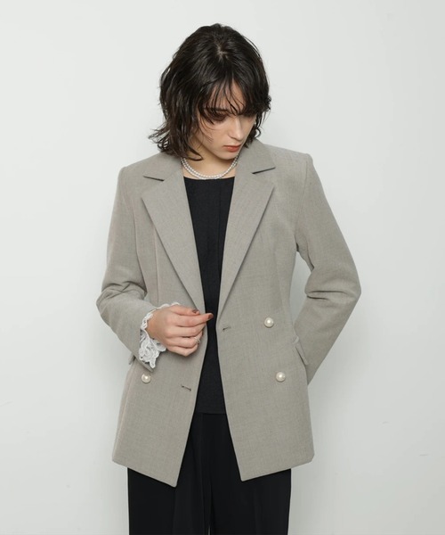 CADUNE(カデュネ)の「パールボタンジャケット(その他アウター・レディース・グレイッシュベージュ・38/36)」の12枚目の写真