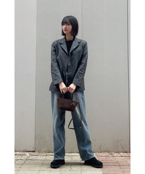 TILL I DIE（ティルアイダイ）の「Faux leather classic three button single jacket_Black（ライダースジャケット・レディース・ブラック・FREE）」の4枚目の写真