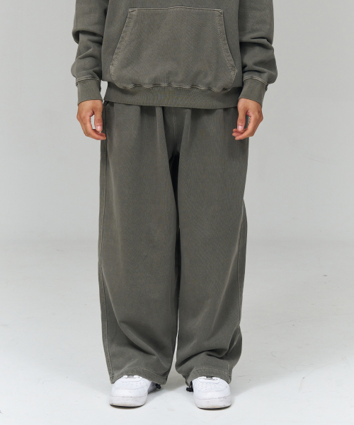 DOUBLE EIGHT（ダブルエイト）の「88ピグメントパンツ（カーキ）（スウェットパンツ・メンズ・カーキ・M/L/XL）」の2枚目の写真