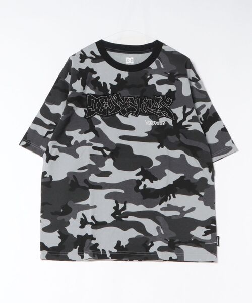 DC(ディーシー)の「DC/ディーシー 半袖 Tシャツ ロゴ アップリケ DST262016(Tシャツ/カットソー・メンズ・グレー系カモフラージュ/スミクロ・S/M/L/XL)」の11枚目の写真