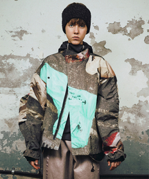SEEN（シーン）の「CUTTED FIELD JACKET (Print)（ナイロンジャケット）」