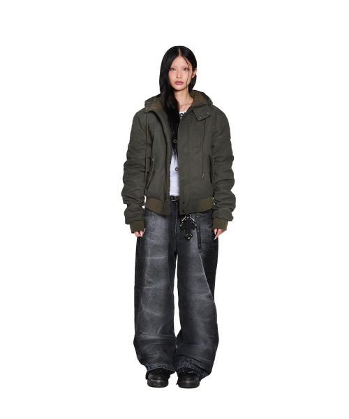 AAKAM(アーカム)の「Button Placket Cotton Ma-1 Jacket (Khaki)(ブルゾン・レディース・その他・2/1)」の15枚目の写真