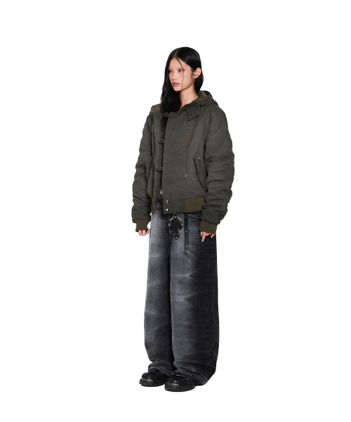 AAKAM(アーカム)の「Button Placket Cotton Ma-1 Jacket (Khaki)(ブルゾン・レディース・その他・2/1)」の16枚目の写真
