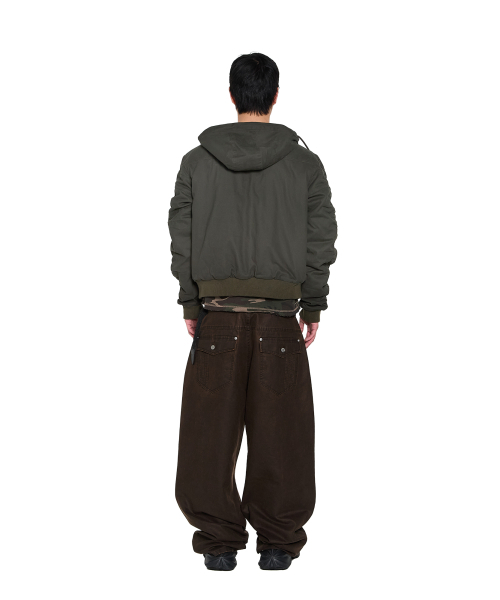 AAKAM(アーカム)の「Button Placket Cotton Ma-1 Jacket (Khaki)(ブルゾン・レディース・その他・2/1)」の13枚目の写真