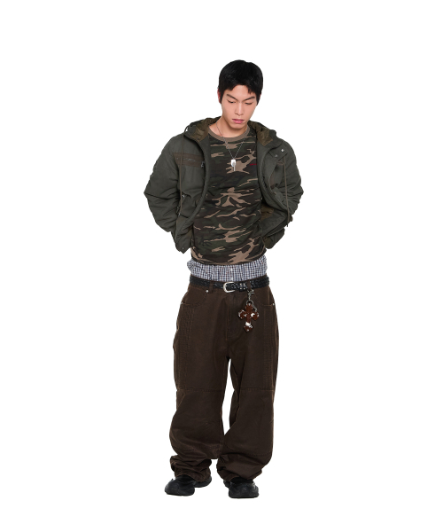 AAKAM(アーカム)の「Button Placket Cotton Ma-1 Jacket (Khaki)(ブルゾン・レディース・その他・2/1)」の9枚目の写真