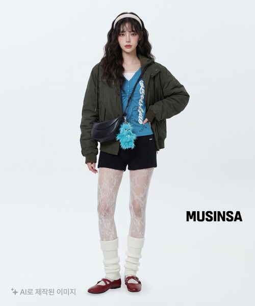 AAKAM(アーカム)の「Button Placket Cotton Ma-1 Jacket (Khaki)(ブルゾン・レディース・その他・2/1)」の5枚目の写真
