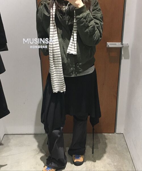 AAKAM(アーカム)の「Button Placket Cotton Ma-1 Jacket (Khaki)(ブルゾン・レディース・その他・2/1)」の6枚目の写真