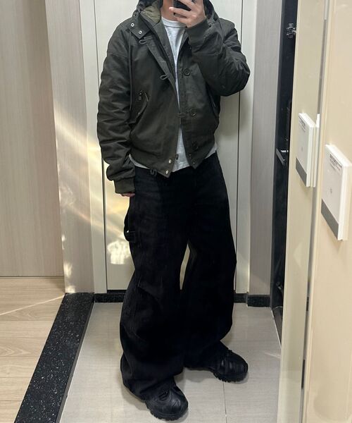 AAKAM(アーカム)の「Button Placket Cotton Ma-1 Jacket (Khaki)(ブルゾン・レディース・その他・2/1)」の8枚目の写真