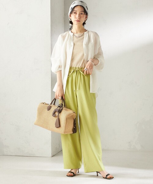 destin（デスティン）の「【一部SHIPS別注】destin: バンダナ カレ 90×90（ストール/ショール・レディース・ベージュ/ライトグレー/ライトブルー/ネイビー・ONE SIZE）」の19枚目の写真