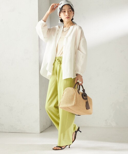 destin（デスティン）の「【一部SHIPS別注】destin: バンダナ カレ 90×90（ストール/ショール・レディース・ベージュ/ライトグレー/ライトブルー/ネイビー・ONE SIZE）」の20枚目の写真