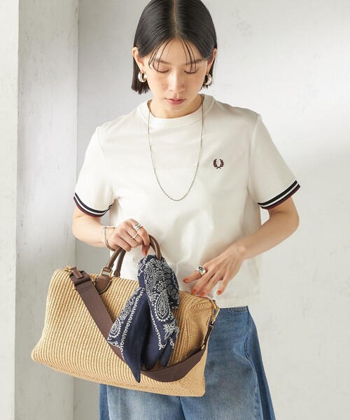 destin（デスティン）の「【一部SHIPS別注】destin: バンダナ カレ 90×90（ストール/ショール・レディース・ベージュ/ライトグレー/ライトブルー/ネイビー・ONE SIZE）」の8枚目の写真