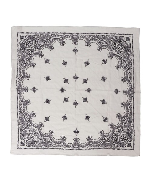 destin（デスティン）の「【一部SHIPS別注】destin: バンダナ カレ 90×90（ストール/ショール・レディース・ベージュ/ライトグレー/ライトブルー/ネイビー・ONE SIZE）」の9枚目の写真