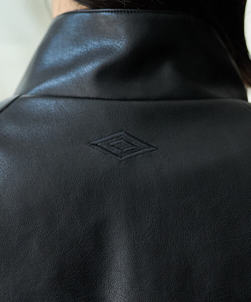 UMBRO × FREAK'S STORE/アンブロ 別注 LEATHERETTE STAND COLLAR