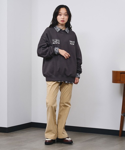 ROSE BUD(ローズバッド)の「CORDUROY FLARE PANTS(その他パンツ・レディース・ベージュ/ブラック・M/S)」の10枚目の写真