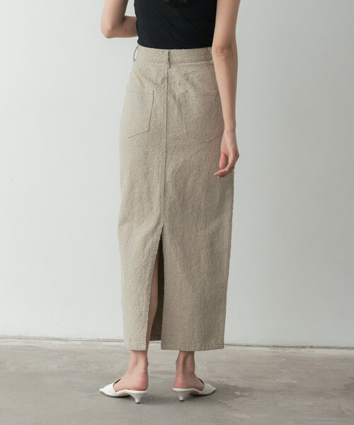 GALLEST(ギャレスト)の「グレイニーコットンタイトスカート(スカート・レディース・グレー/オフホワイト/ライトベージュ・36/40/38)」の17枚目の写真