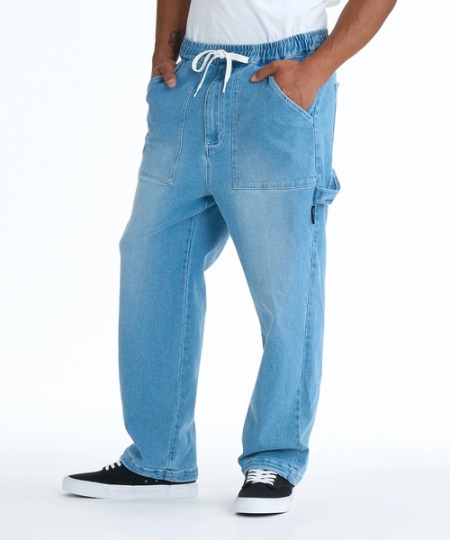 DC SHOES(ディーシーシューズ)の「DC SHOES メンズ 26 WIDE PAINTER PANT デニム ペインターパンツ 【2026年春夏モデル】/ウエストゴムドローコード付きボトムス(その他パンツ・メンズ・ライトブルー/ブラウン/ブラック系その他/グレー系その他2/インディゴブルー/ブルー系その他/ブラック・LARGE/X-LARGE/MEDIUM)」の7枚目の写真