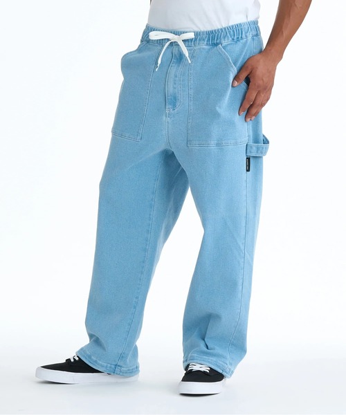 DC SHOES(ディーシーシューズ)の「DC SHOES メンズ 26 WIDE PAINTER PANT デニム ペインターパンツ 【2026年春夏モデル】/ウエストゴムドローコード付きボトムス(その他パンツ・メンズ・ライトブルー/ブラウン/ブラック系その他/グレー系その他2/インディゴブルー/ブルー系その他/ブラック・LARGE/X-LARGE/MEDIUM)」の5枚目の写真