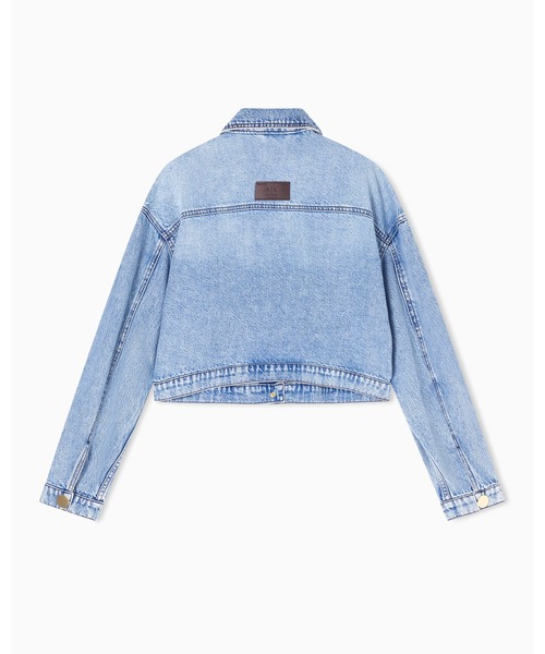 ARMANI EXCHANGE(アルマーニエクスチェンジ)の「【A|X アルマーニ エクスチェンジ】ライトブルーデニムジャケット(デニムジャケット・レディース・インディゴブルー・MEDIUM/LARGE/X-SMALL/SMALL)」の2枚目の写真