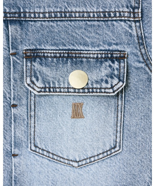 A|X アルマーニ エクスチェンジ】ライトブルーデニムジャケット