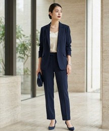 Perfect Suit FActory(�p�[�t�F�N�g�X�[�c�t�@�N�g���[)�́y�㉺�Z�b�g�z�_�u���N���X�X�[�c�i���C�g�Z�b�g�A�b�v�j�l�C�r�[/�O���[�i�b�D�O���[�j(�X�[�c�Z�b�g)