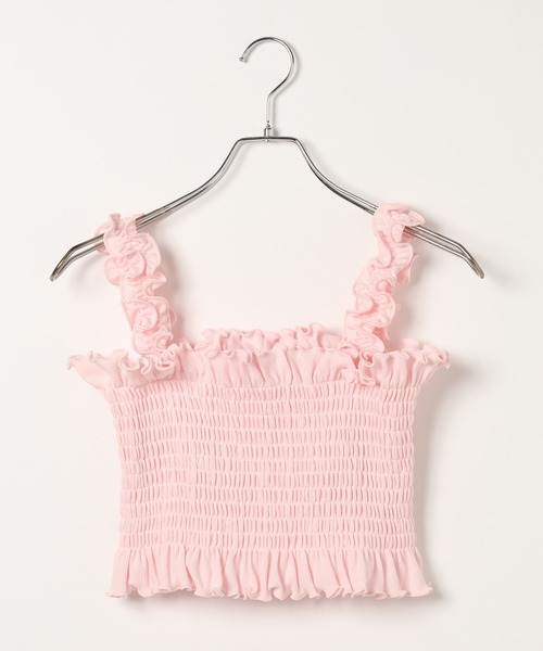 repipi armario(レピピ アルマリオ)の「シャーリングベアタンクトップ(タンクトップ・キッズ・ピンク/ドット/ブラック/オフホワイト・LARGE/MEDIUM/SMALL)」の4枚目の写真