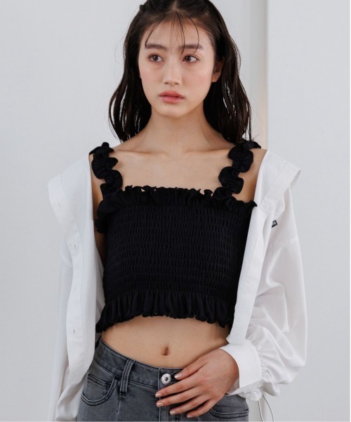 repipi armario(レピピ アルマリオ)の「シャーリングベアタンクトップ(タンクトップ・キッズ・ピンク/ドット/ブラック/オフホワイト・LARGE/MEDIUM/SMALL)」の3枚目の写真