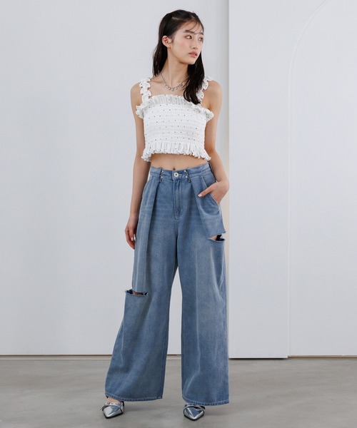 repipi armario(レピピ アルマリオ)の「シャーリングベアタンクトップ(タンクトップ・キッズ・ピンク/ドット/ブラック/オフホワイト・LARGE/MEDIUM/SMALL)」の17枚目の写真