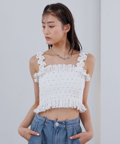 repipi armario(レピピ アルマリオ)の「シャーリングベアタンクトップ(タンクトップ・キッズ・ピンク/ドット/ブラック/オフホワイト・LARGE/MEDIUM/SMALL)」の20枚目の写真