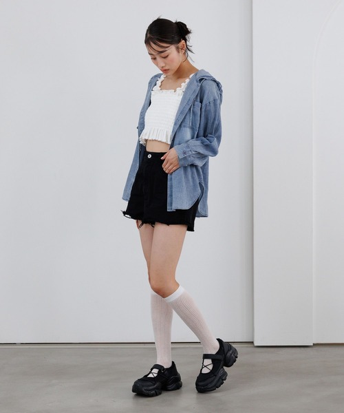 repipi armario（レピピ アルマリオ）の「シャーリングベアタンクトップ（タンクトップ・キッズ・ピンク/ドット/ブラック/オフホワイト・LARGE/MEDIUM/SMALL）」の11枚目の写真