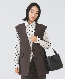 Ray BEAMS | 2ボタン シングル ノースリーブ ジレ(ベスト)