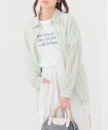 Ｔシャツ付シアーシャツ