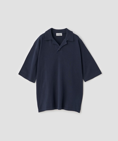 オ*子様 JOHN SMEDLEY ジョンスメドレー ポロシャツ ネイビー　Lサ セール】JOHN SMEDLEY｜ジョン スメドレー（メンズ）のポロシャツ
