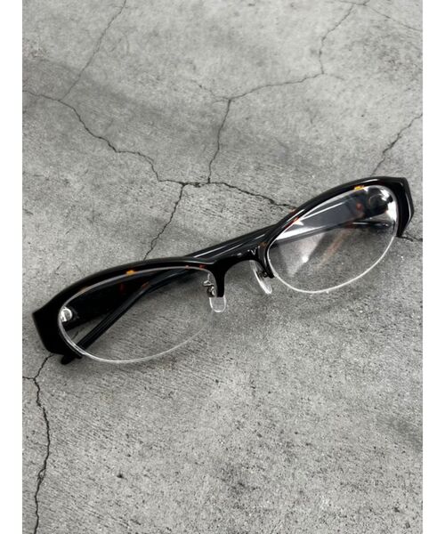 EMODA（エモダ）の「ハーフリムクリアグラス（メガネ・レディース・ブラウン・FREE）」の6枚目の写真