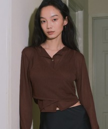 kiehtova | 【kiehtova】LAYERED SHEER CROSS CARDIGAN/レイヤードシアークロスカーディガン(カーディガン/ボレロ)