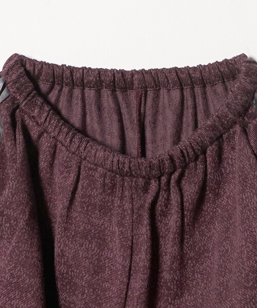 6(ロク)の「<6(ROKU)>コットンレーヨン ラインパンツ(その他パンツ・レディース・ナチュラル/ワイン・38/36)」の6枚目の写真