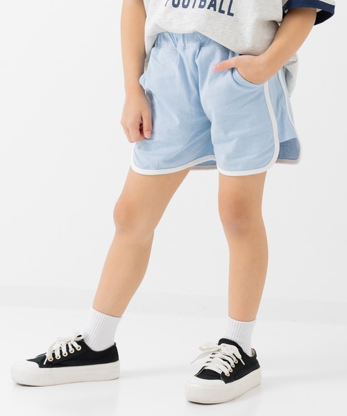 chil2（チルツー）の「綿100％ パイピングショートパンツ（その他パンツ・キッズ・ブラック/ベージュ/ミント/ブラウン/ラベンダー/チャコールグレー/スモークピンク/サックスブルー・140cm/130cm/120cm/110cm/100cm/90㎝/80ｃｍ/150cm）」の6枚目の写真