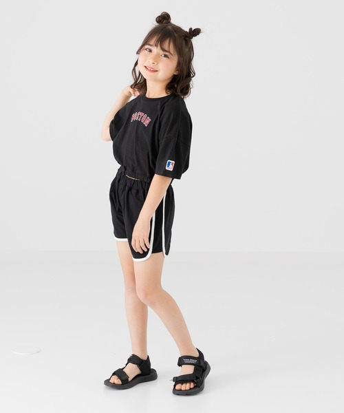 chil2（チルツー）の「綿100％ パイピングショートパンツ（その他パンツ・キッズ・ブラック/ベージュ/ミント/ブラウン/ラベンダー/チャコールグレー/スモークピンク/サックスブルー・140cm/130cm/120cm/110cm/100cm/90㎝/80ｃｍ/150cm）」の14枚目の写真