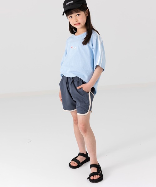 chil2（チルツー）の「綿100％ パイピングショートパンツ（その他パンツ・キッズ・ブラック/ベージュ/ミント/ブラウン/ラベンダー/チャコールグレー/スモークピンク/サックスブルー・140cm/130cm/120cm/110cm/100cm/90㎝/80ｃｍ/150cm）」の18枚目の写真