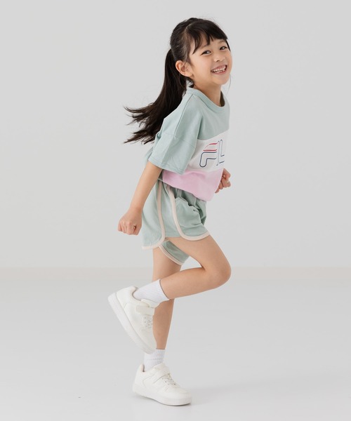 chil2（チルツー）の「綿100％ パイピングショートパンツ（その他パンツ・キッズ・ブラック/ベージュ/ミント/ブラウン/ラベンダー/チャコールグレー/スモークピンク/サックスブルー・140cm/130cm/120cm/110cm/100cm/90㎝/80ｃｍ/150cm）」の20枚目の写真