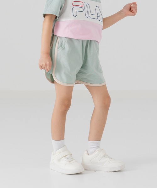 chil2（チルツー）の「綿100％ パイピングショートパンツ（その他パンツ・キッズ・ブラック/ベージュ/ミント/ブラウン/ラベンダー/チャコールグレー/スモークピンク/サックスブルー・140cm/130cm/120cm/110cm/100cm/90㎝/80ｃｍ/150cm）」の22枚目の写真