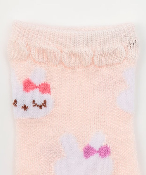 KP DECO（ケーピーデコ）の「mimiちゃん クルーソックス 【2足組】（ソックス/靴下・キッズ・サックスブルー/ピンク・14cm/16cm/18cm/20cm/22cm）」の3枚目の写真