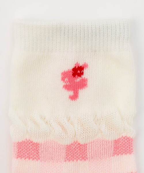 KP DECO（ケーピーデコ）の「mimiちゃん クルーソックス 【2足組】（ソックス/靴下・キッズ・サックスブルー/ピンク・14cm/16cm/18cm/20cm/22cm）」の4枚目の写真