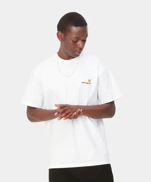 Carhartt WIP(カーハートダブリューアイピー)の「【Carhartt WIP】S/S AMERICAN SCRIPT T-SHIRT I029956(Tシャツ/カットソー・メンズ・ホワイト/アッシュグレー/ブラック・M/L/XL)」の7枚目の写真