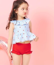 apres les cours | 【WEB限定/UVカット】フリルペプラムセパレート水着(水着)